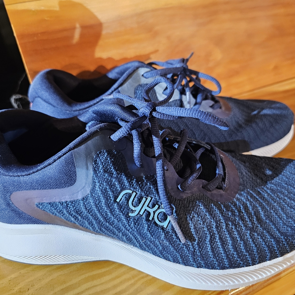 Ryka Navy and White Running Shoes
